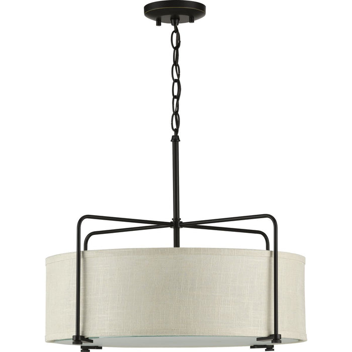 Progress Lighting Kempsey Collection Three-Light Semi-Flush Convertible (P350110-020)