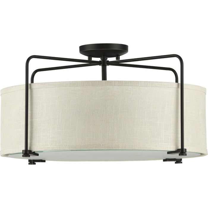 Progress Lighting Kempsey Collection Three-Light Semi-Flush Convertible (P350110-020)