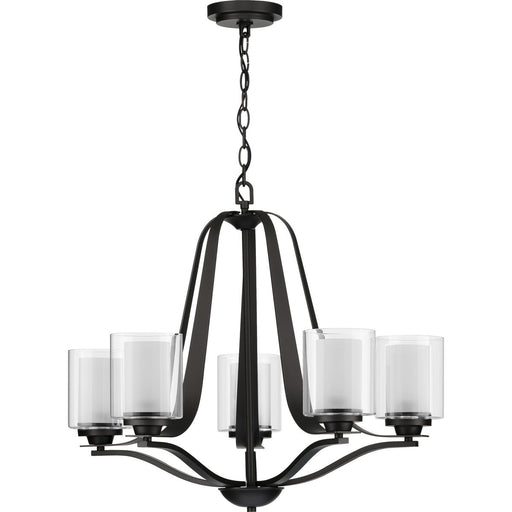 Progress Lighting Kene Collection Graphite Five-Light Chandelier (P400095-143)