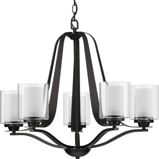 Progress Lighting Kene Collection Graphite Five-Light Chandelier (P400095-143)