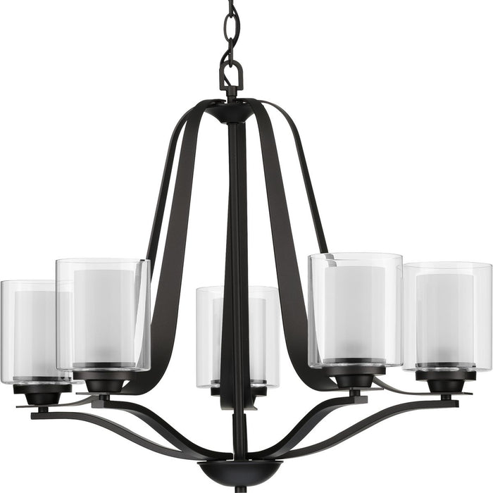 Progress Lighting Kene Collection Graphite Five-Light Chandelier (P400095-143)