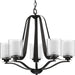 Progress Lighting Kene Collection Graphite Five-Light Chandelier (P400095-143)