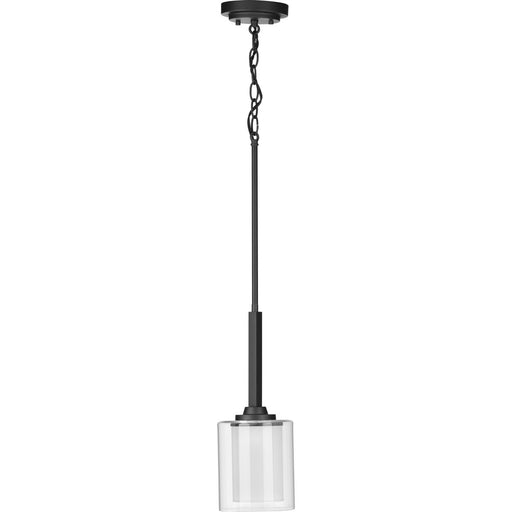 Progress Lighting Kene Collection Graphite One-Light Mini-Pendant (P500103-143)