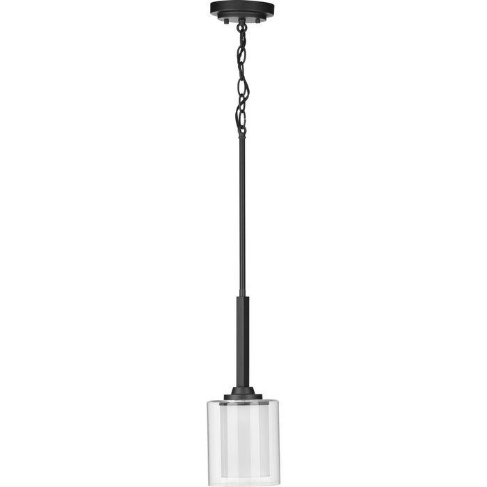 Progress Lighting Kene Collection Graphite One-Light Mini-Pendant (P500103-143)