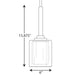 Progress Lighting Kene Collection Graphite One-Light Mini-Pendant (P500103-143)