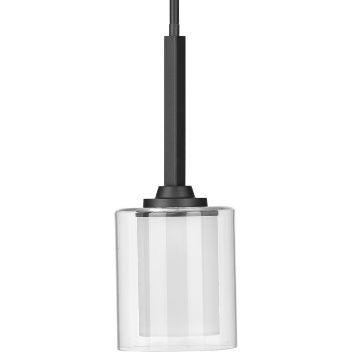 Progress Lighting Kene Collection Graphite One-Light Mini-Pendant (P500103-143)