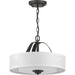 Progress Lighting Kene Collection Graphite Two-Light Semi-Flush Convertible (P350098-143)
