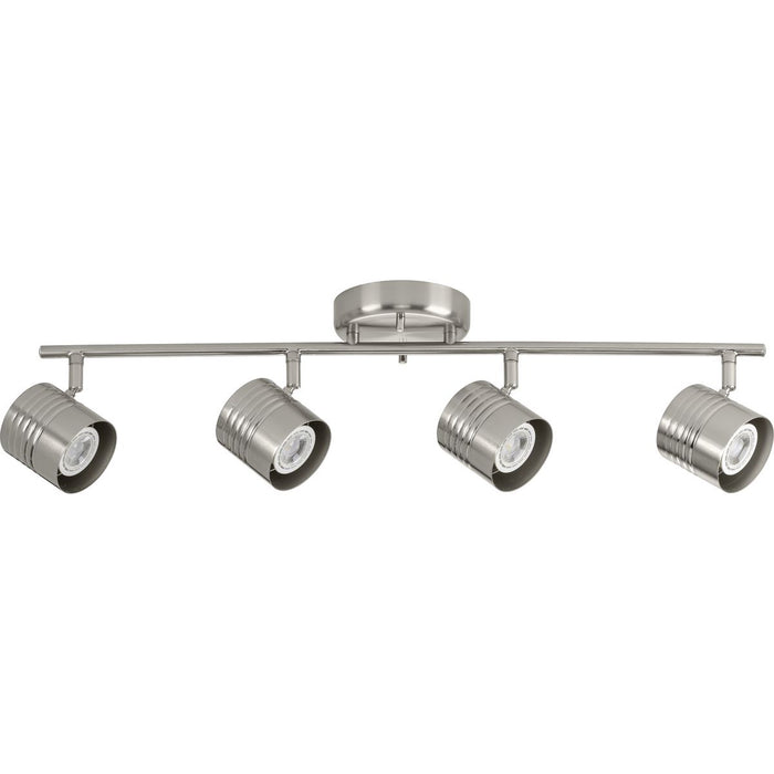 Progress Lighting Kitson Collection Brushed Nickel Four-Head Multi-Directional Track (P900014-009)