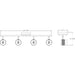 Progress Lighting Kitson Collection Satin White Four-Head Multi-Directional Track (P900014-028)