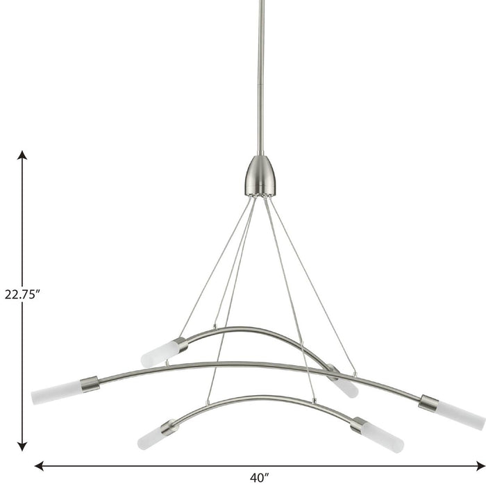 Progress Lighting Kylo Collection 6 Light LED Chandelier (P400263-009-30)