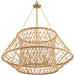 Progress Lighting Laila Collection 60W Five-Light Chandelier Vintage Brass (P400324-163)