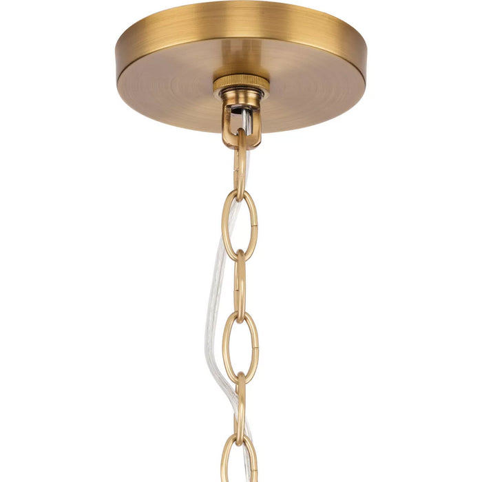 Progress Lighting Laila Collection 60W One-Light Mini-Pendant Vintage Brass (P500423-163)