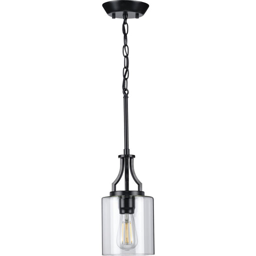 Progress Lighting Lassiter Collection Black One-Light Mini-Pendant (P500208-031)