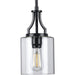 Progress Lighting Lassiter Collection Black One-Light Mini-Pendant (P500208-031)