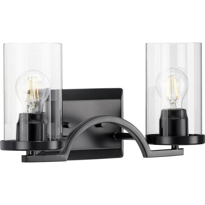 Progress Lighting Lassiter Collection Black Two-Light Bath (P300257-031)