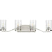 Progress Lighting Lassiter Collection Brushed Nickel Four-Light Bath (P300259-009)