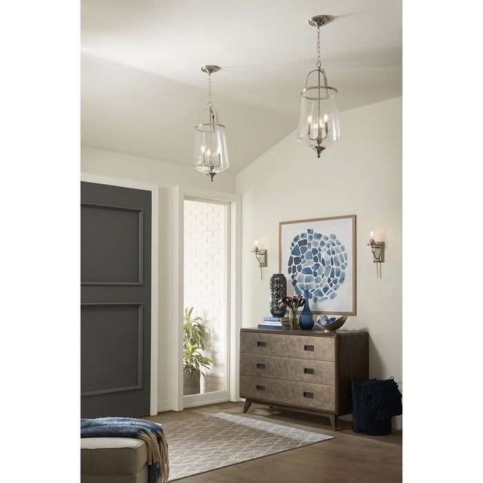 Progress Lighting Lassiter Collection Brushed Nickel One-Light Wall Bracket (P710073-009)