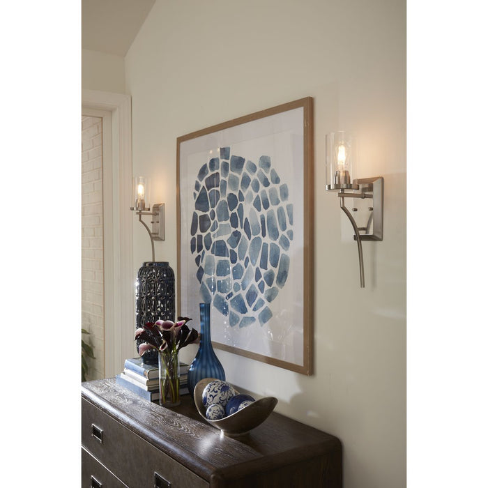 Progress Lighting Lassiter Collection Brushed Nickel One-Light Wall Bracket (P710073-009)