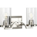Progress Lighting Lassiter Collection Brushed Nickel Two-Light Bath (P300257-009)