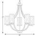 Progress Lighting Lassiter Collection Five-Light Matte Black Chandelier (P400197-031)