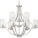 Progress Lighting Lassiter Collection Nine-Light Brushed Nickel Chandelier (P400198-009)