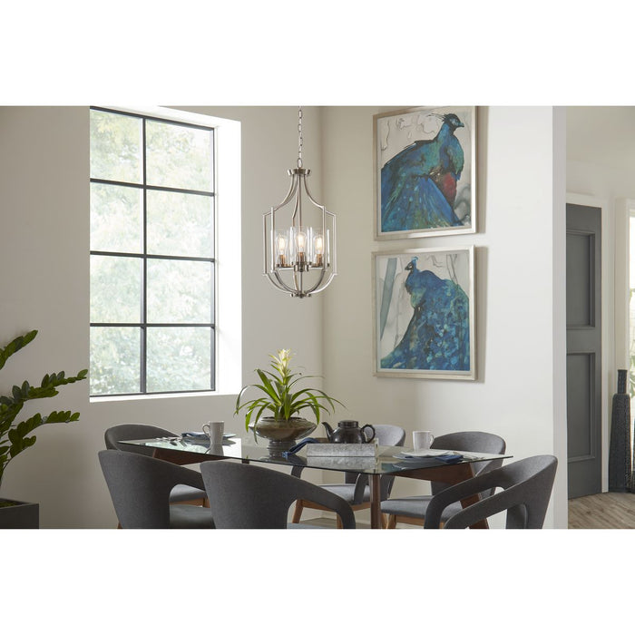 Progress Lighting Lassiter Collection Three-Light Brushed Nickel Foyer (P500209-009)