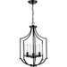 Progress Lighting Lassiter Collection Three-Light Matte Black Foyer (P500209-031)