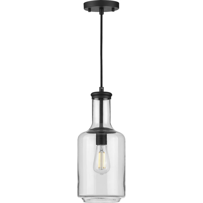 Progress Lighting Latrobe Collection Black One-Light Pendant (P500229-031)