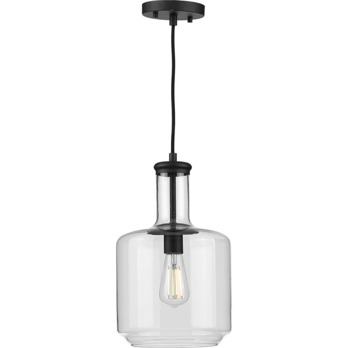 Progress Lighting Latrobe Collection Black One-Light Pendant (P500230-031)