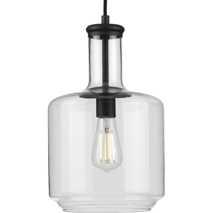 Progress Lighting Latrobe Collection Black One-Light Pendant (P500230-031)