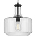 Progress Lighting Latrobe Collection Black One-Light Pendant (P500231-031)