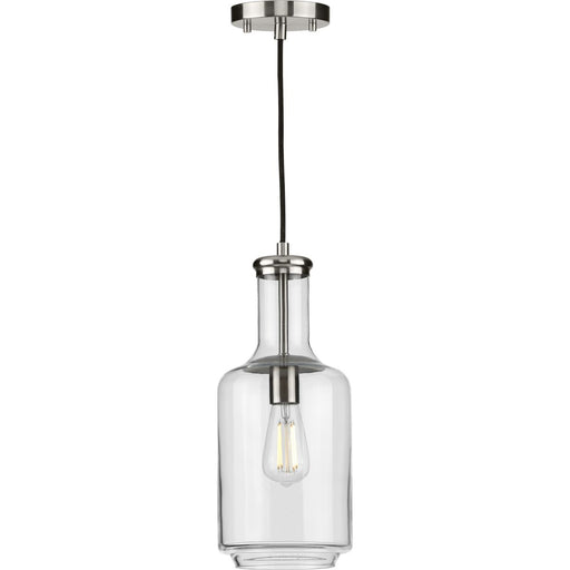 Progress Lighting Latrobe Collection Brushed Nickel One-Light Pendant (P500229-009)