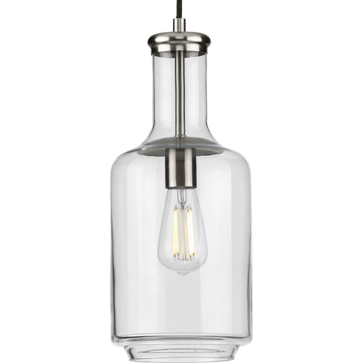 Progress Lighting Latrobe Collection Brushed Nickel One-Light Pendant (P500229-009)