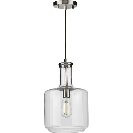 Progress Lighting Latrobe Collection Brushed Nickel One-Light Pendant (P500230-009)