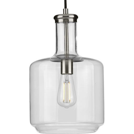 Progress Lighting Latrobe Collection Brushed Nickel One-Light Pendant (P500230-009)