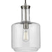 Progress Lighting Latrobe Collection Brushed Nickel One-Light Pendant (P500230-009)