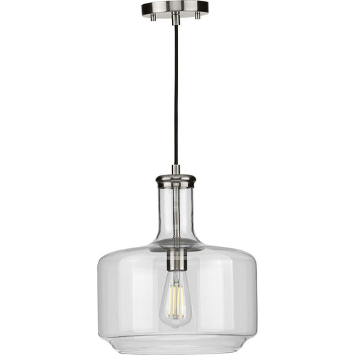 Progress Lighting Latrobe Collection Brushed Nickel One-Light Pendant (P500231-009)