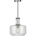 Progress Lighting Latrobe Collection Brushed Nickel One-Light Pendant (P500231-009)