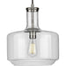 Progress Lighting Latrobe Collection Brushed Nickel One-Light Pendant (P500231-009)