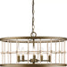 Progress Lighting Lattimore Collection 60W Five-Light Chandelier Aged Brass (P400320-161)