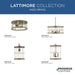 Progress Lighting Lattimore Collection 60W One-Light Mini-Pendant Aged Brass (P500417-161)