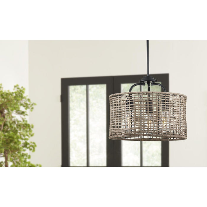 Progress Lighting Lavelle Collection 3 Light 60W Medium Base Semi-Flush Convertible Close To Ceiling Fixture (P350183-031)