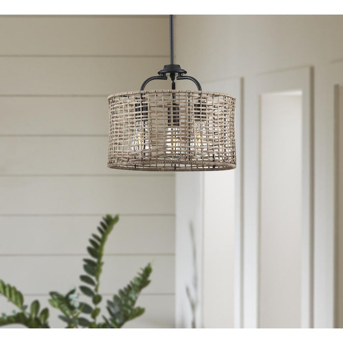 Progress Lighting Lavelle Collection 3 Light 60W Medium Base Semi-Flush Convertible Close To Ceiling Fixture (P350183-031)