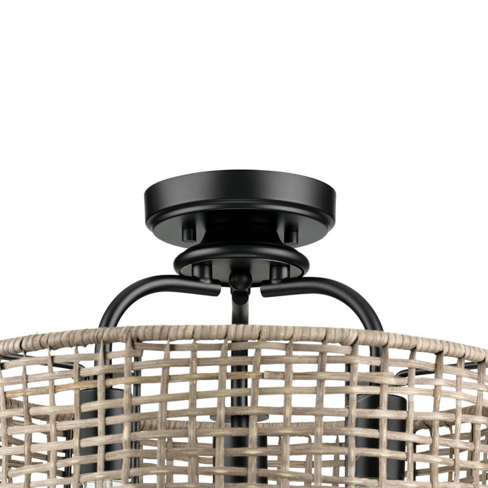 Progress Lighting Lavelle Collection 3 Light 60W Medium Base Semi-Flush Convertible Close To Ceiling Fixture (P350183-031)