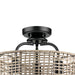 Progress Lighting Lavelle Collection 3 Light 60W Medium Base Semi-Flush Convertible Close To Ceiling Fixture (P350183-031)
