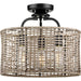 Progress Lighting Lavelle Collection 3 Light 60W Medium Base Semi-Flush Convertible Close To Ceiling Fixture (P350183-031)