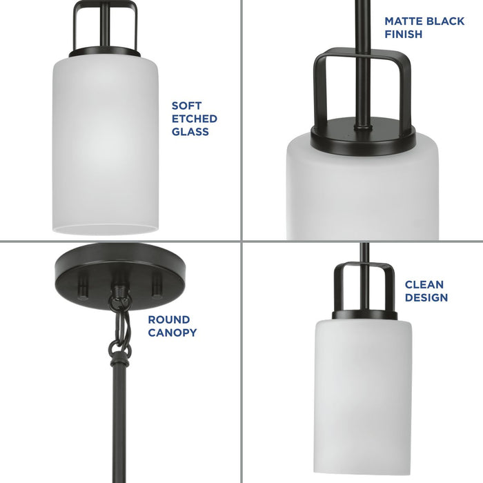 Progress Lighting League Collection 1 Light 100W Medium Base Mini-Pendant Fixture (P500341-31M)