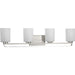 Progress Lighting League Collection 4 Light 100W Medium Base Bath And Vanity Fixture (P300344-009)