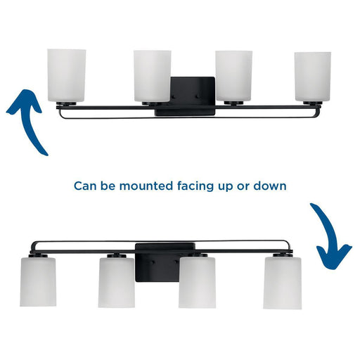 Progress Lighting League Collection 4 Light 100W Medium Base Bath And Vanity Fixture (P300344-31M)