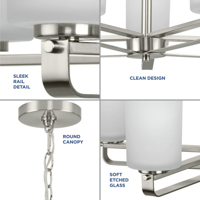 Progress Lighting League Collection 5 Light 100W Medium Base Chandelier (P400286-009)